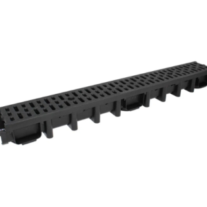 Lite Prem 100 1Mtr – A15 Black Composite Slotted Grate