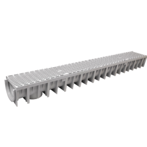 Lite Aqua 100 1Mtr Channel 92mm Depth – A15 Composite InterLock Grate Grey