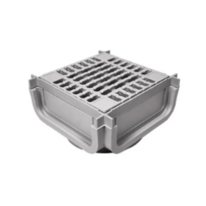Lite Aqua 100 Corner Unit 55mm Depth – A15 Composite InterLock Grate- Grey