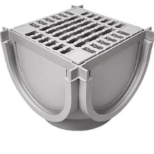 Lite Aqua 100 Corner Unit 92mm Deep – A15 Composite InterLock Grate Grey