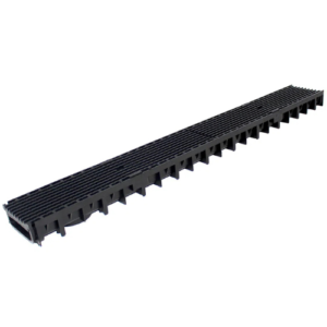 Lite Aqua 100 Shallow 1Mtr Channel 55mm Depth – A15 Composite InterLock Grate Black