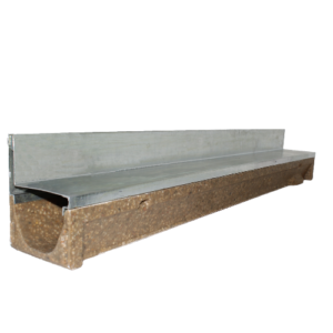 Polycon- Self 100 1Mtr Channel – B125 Galvanised Paveslot (10mm Slot) – 80mm
