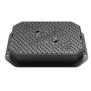 MaxiGrip 600x450x100 D400 Ductile Iron Double Triangular Manhole Cover