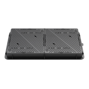 1220x675x150mm D400 ductile iron solid top manhole cover DU225