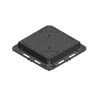 450x450x100mm D400 highways ductile iron manhole cover MDD4545DT10