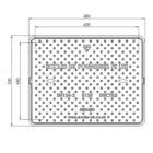 600 x 450 x 42mm B125 EasySeal manhole cover dimensions