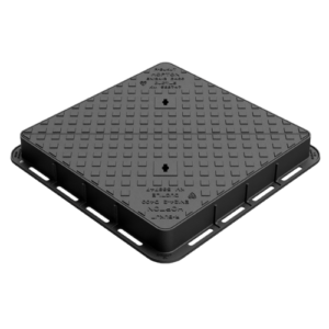 E600 Ductile Iron Manhole Cover & Frame -750mm x 750mm x150mm (D/Tri)