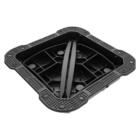 Underside of Wrekin Cargo F900 ductile iron manhole cover showing reinforced structural design