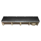 150mm D400 channel drainage system with ductile iron grating and polymer concrete base
