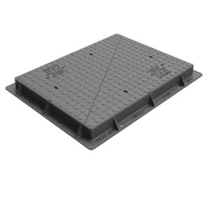 1200 x 900 x 100mm D400 Ductile Iron Double Triangular Manhole Cover & Frame – BS EN124-2 BSI Kitemarked
