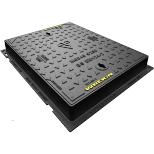 600 x 450 x 75mm C250 Safeseal ductile iron manhole cover with rectangular frame