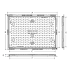 750 x 600 x 75mm Wrekin Safeseal B125 manhole cover dimensions