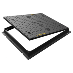 750 x 600 x 75mm Wrekin Safeseal B125 manhole cover dimensions 750 x 600 x 75mm B125 Wrekin Safeseal ductile iron manhole cover