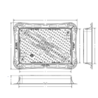 900 x 600mm D400 highway manhole cover dimensions